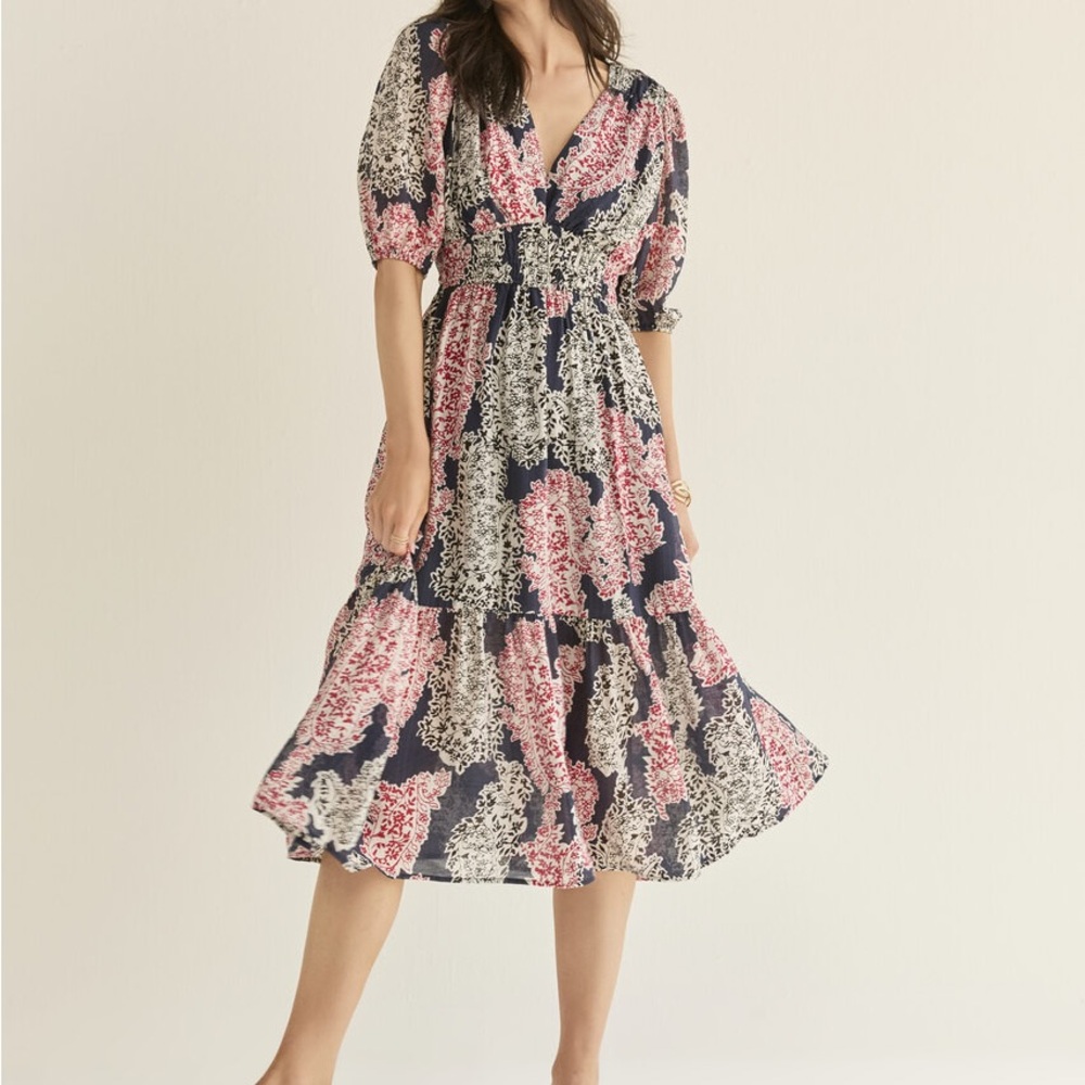 Set of 2 Francesca’s Floral Midi Dress NWT
